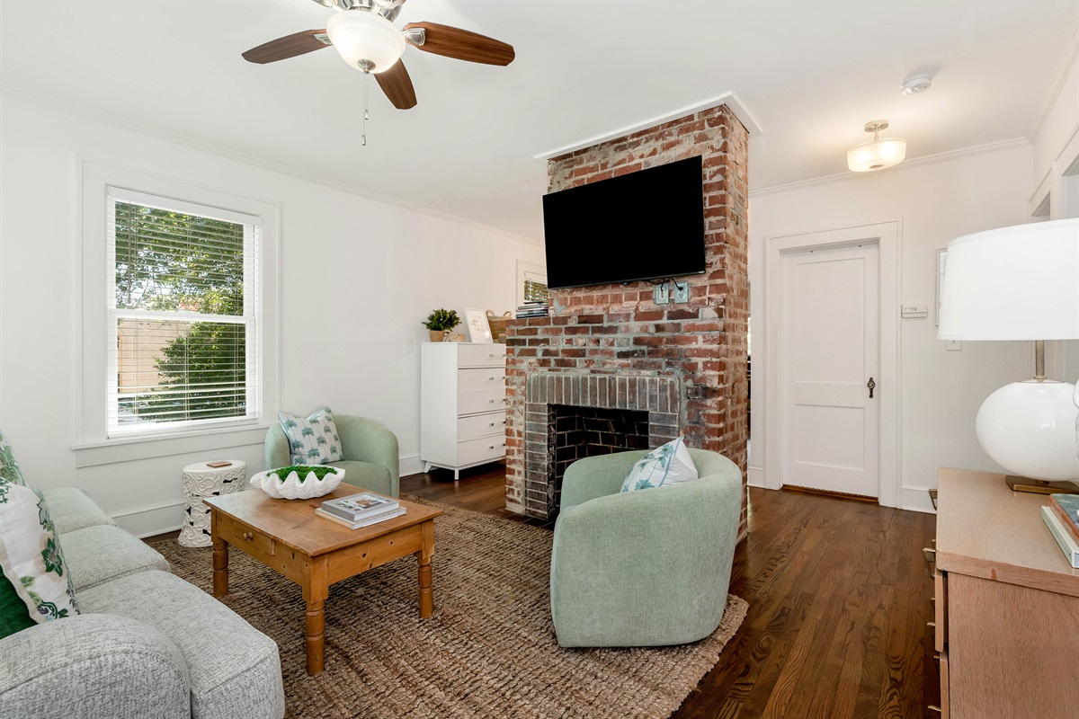 Living area with TV