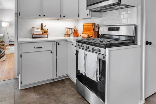 Help yourself to anything you see in the kitchen, fully equipped for any home chef!