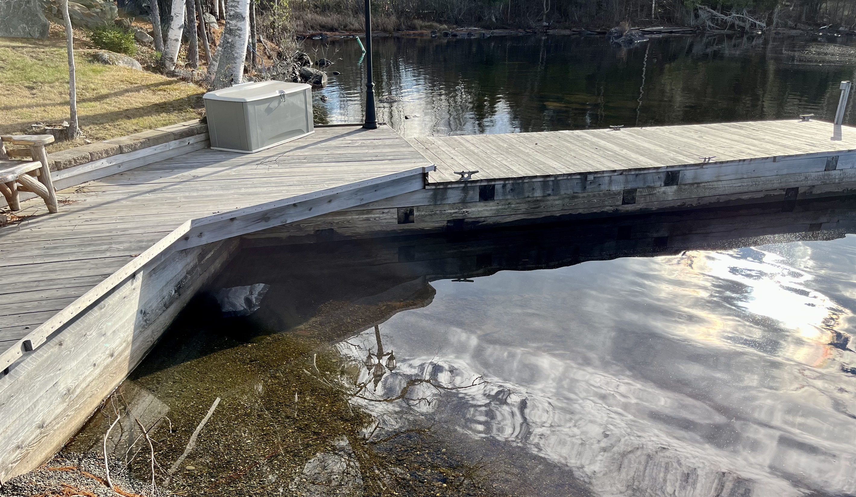 Private Large dock your boat, swimming, and fishing.