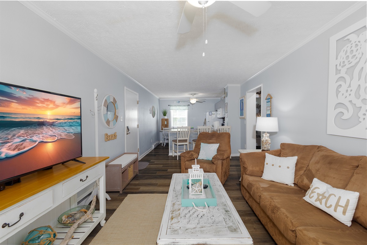 Queen size murphy bed for extra guests!