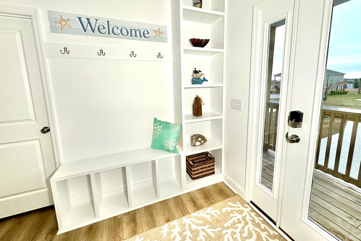 Welcome to our home! Please remove shoes and leave at the front door.