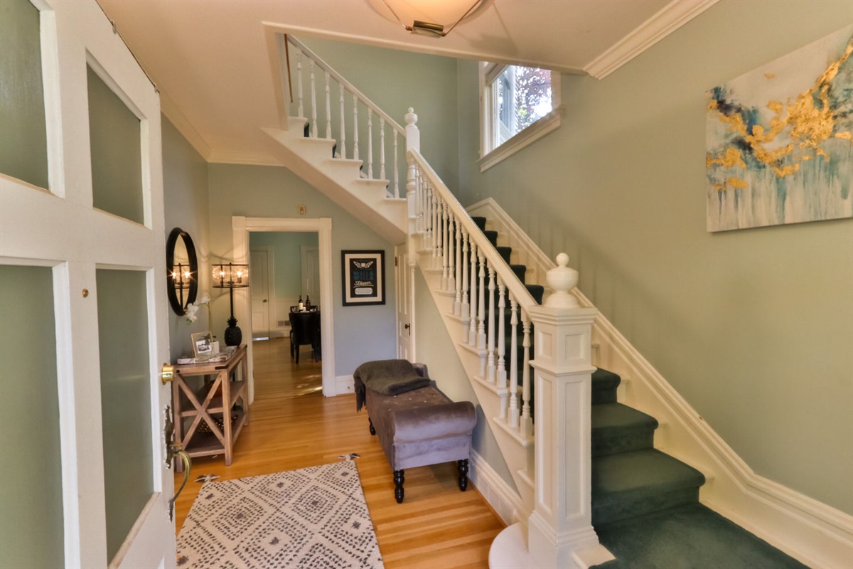 Entry way and stairs to the second floor