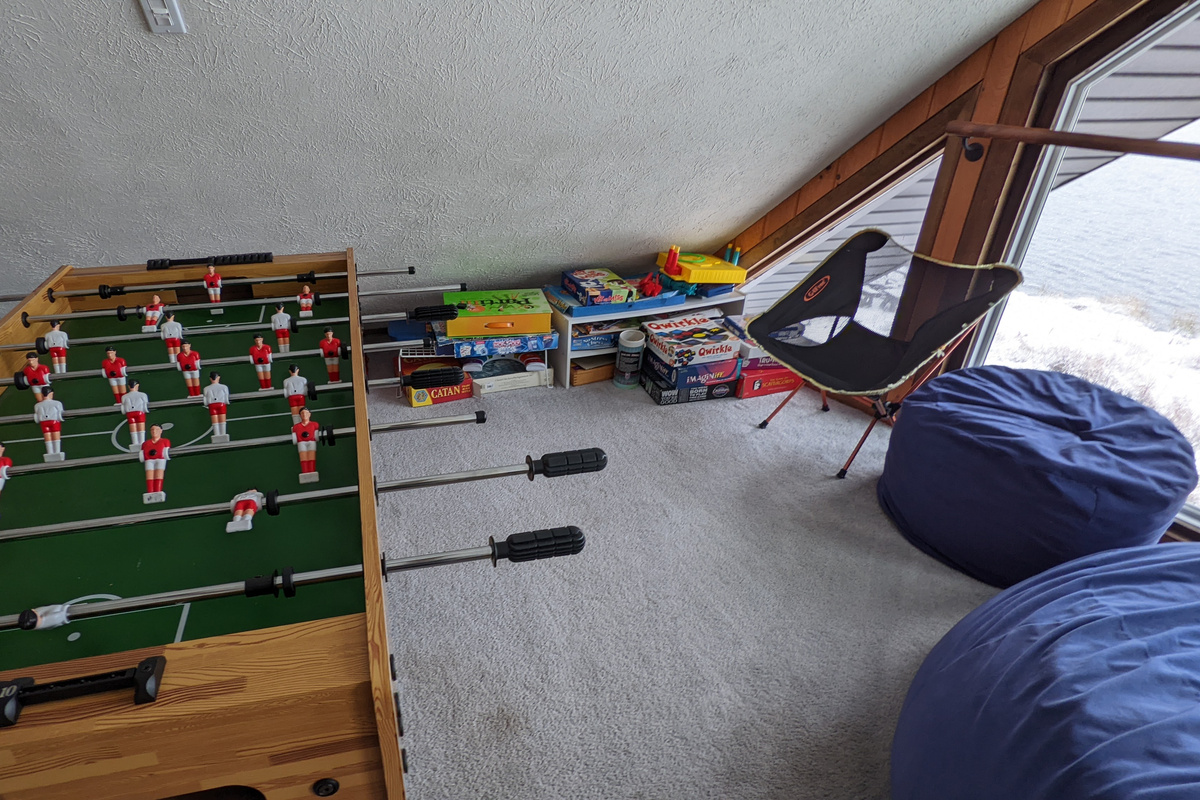 Available Board Games and Foosball Table