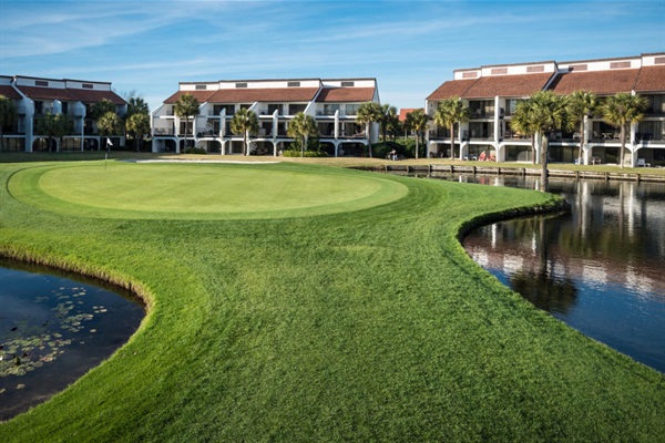 9-hole golf course on property