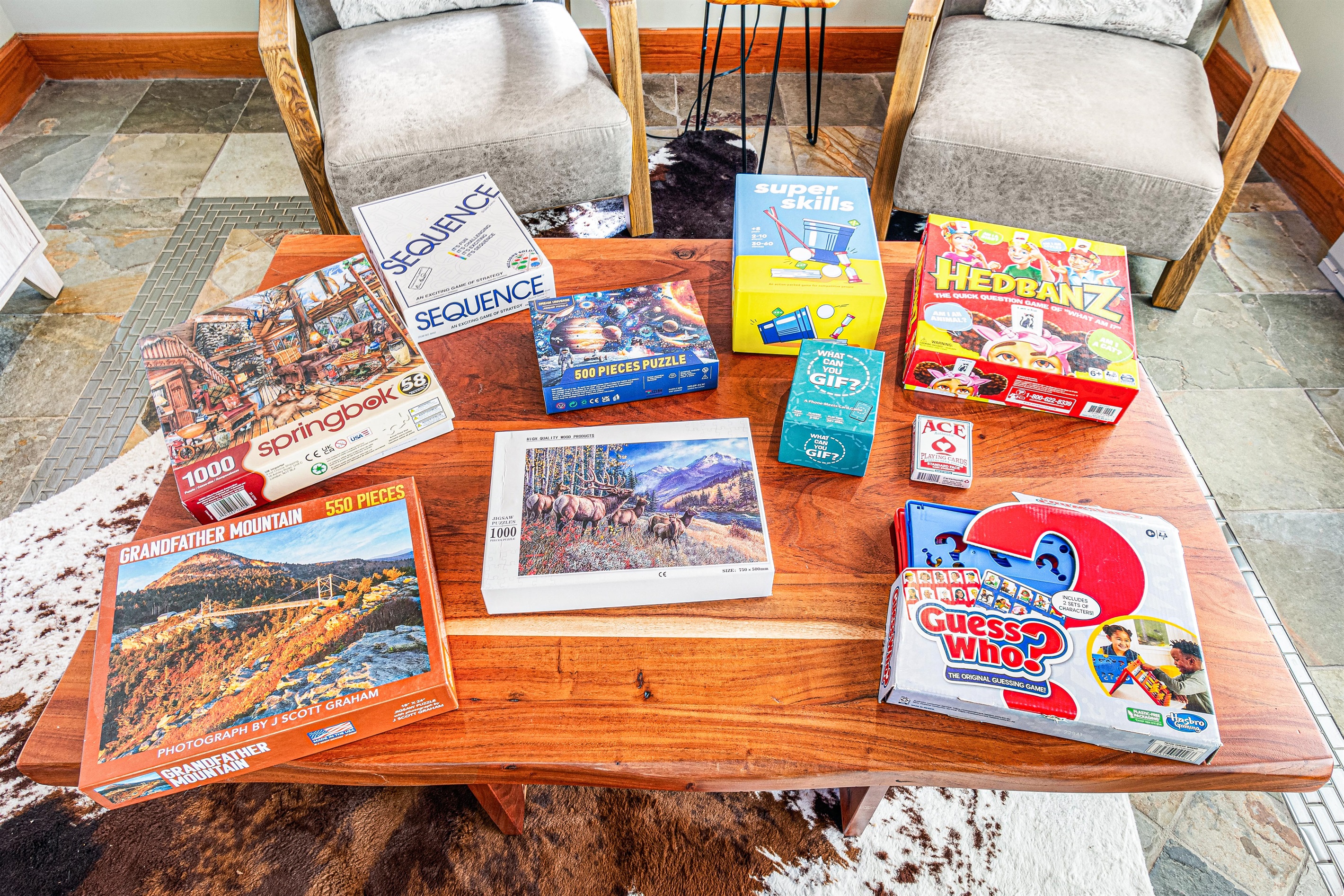 Aside form the Infinity game table we have board games and puzzles to.