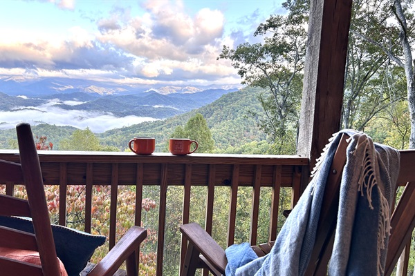 Enjoying a drink while taking in the scenery is a must.