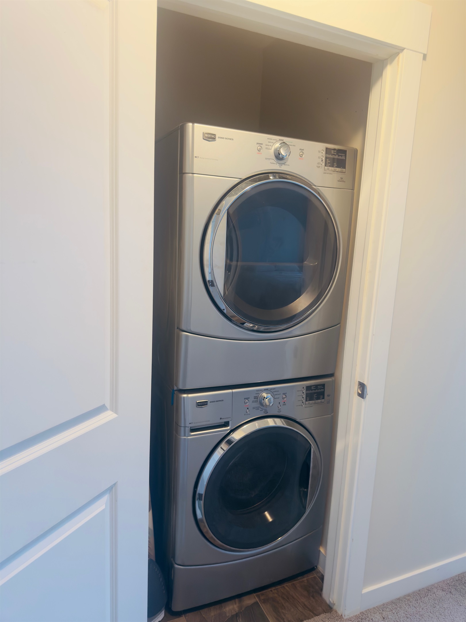 Laundry closet upstairs. 