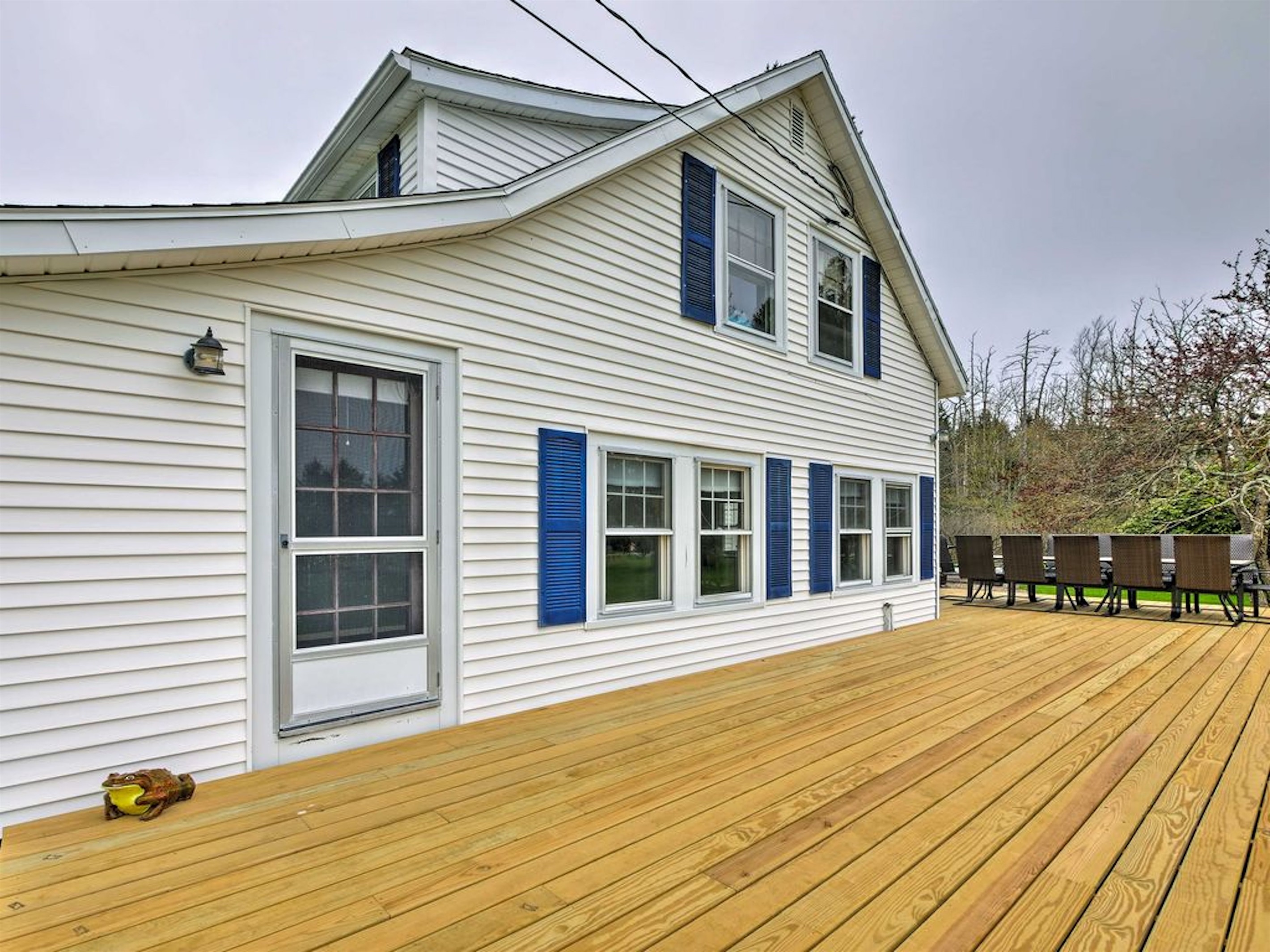 Large water view deck
