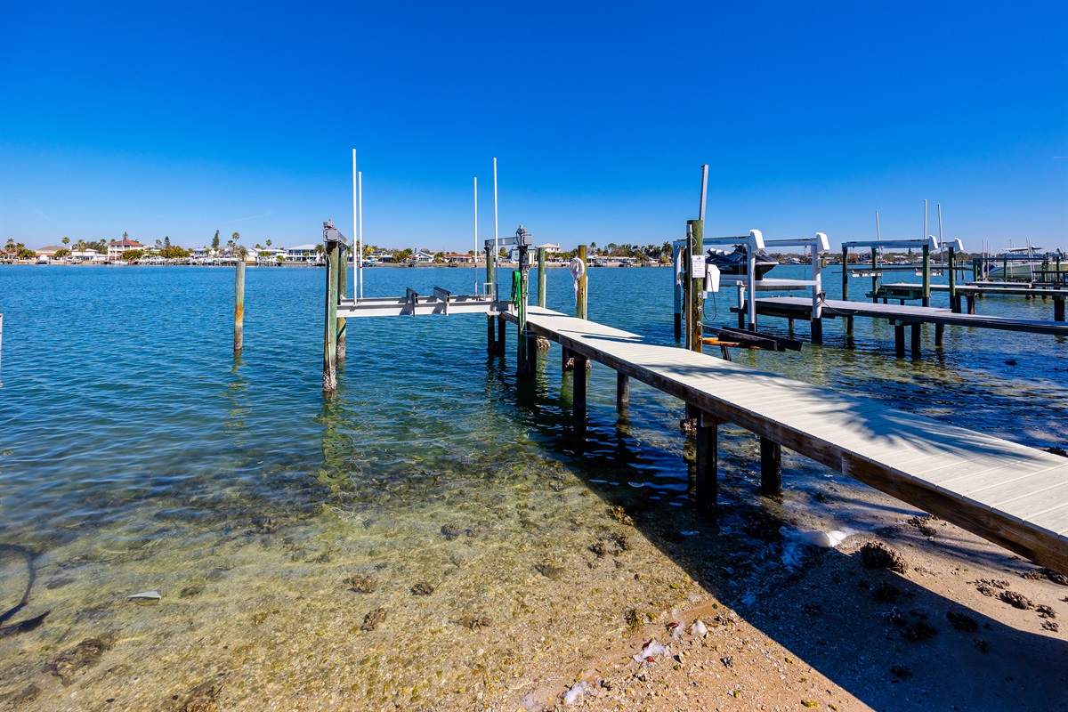 use the dock for fishing or just relaxing on the water