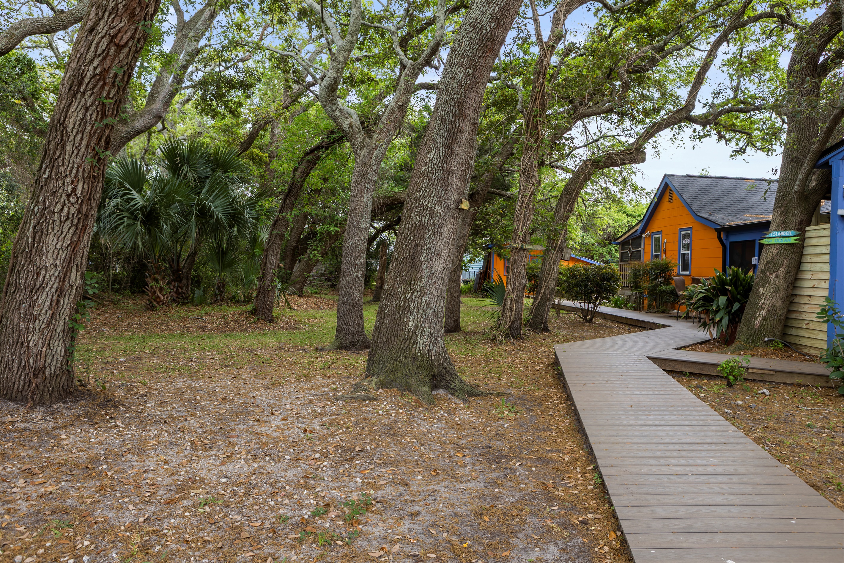 There are 3 units on this property - wind your way around back to The Cottage