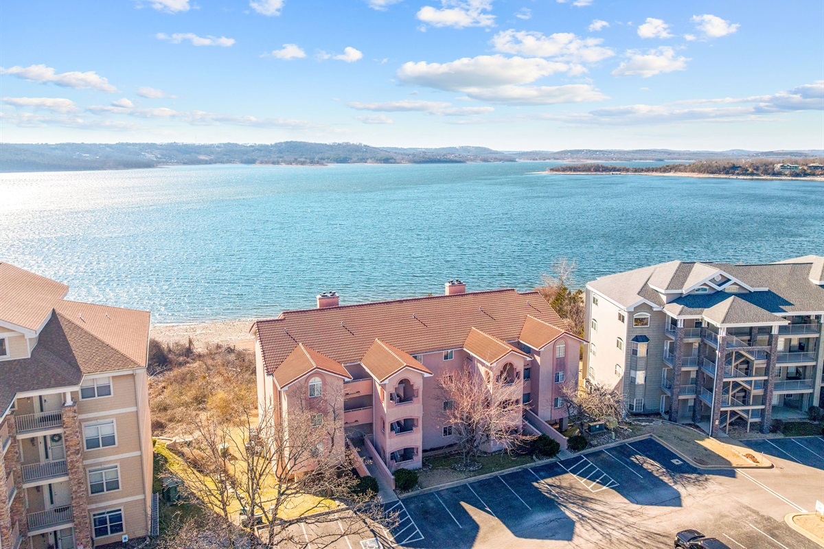 Prime lakefront setting with incredible open water views.