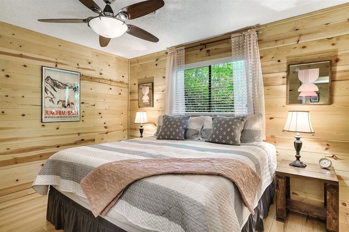 Two of 5 bedrooms pictured, featuring a King bed.