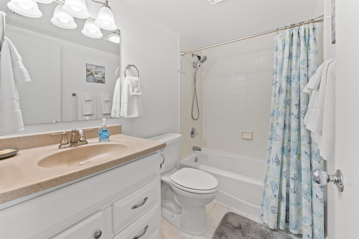 2nd Bathroom with tub/shower combo