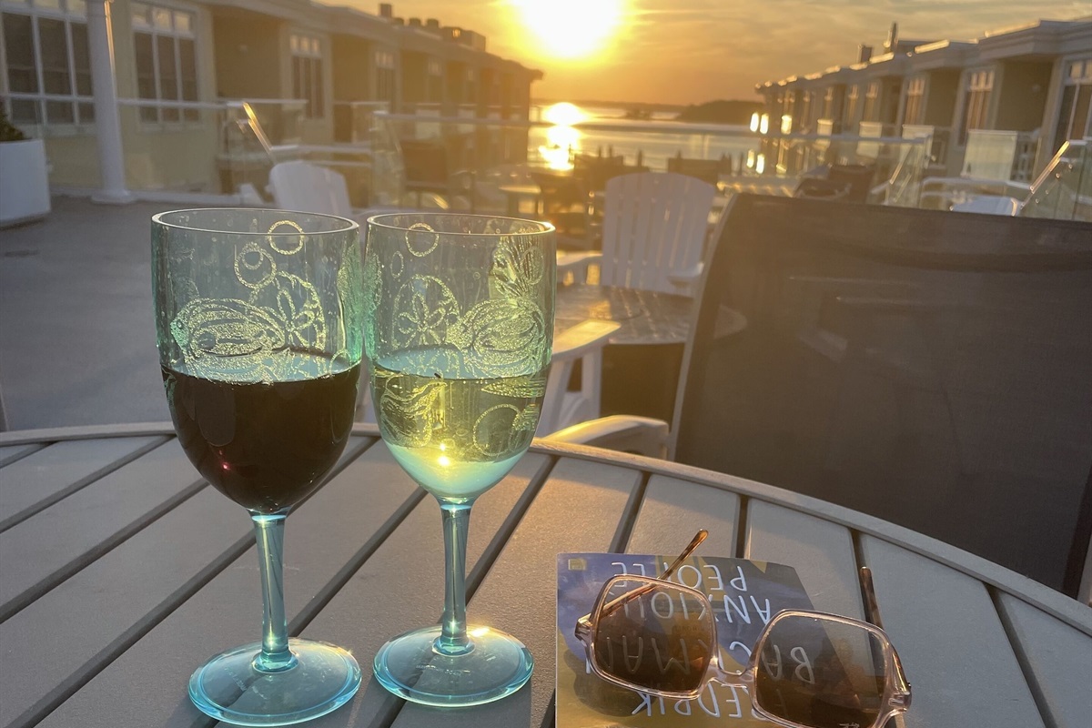 View from rooftop common space