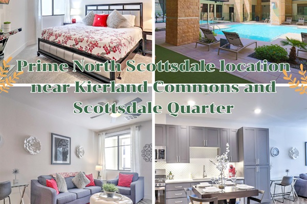 Enjoy a prime North Scottsdale location near Kierland Commons and Scottsdale Quarter shopping and dining.