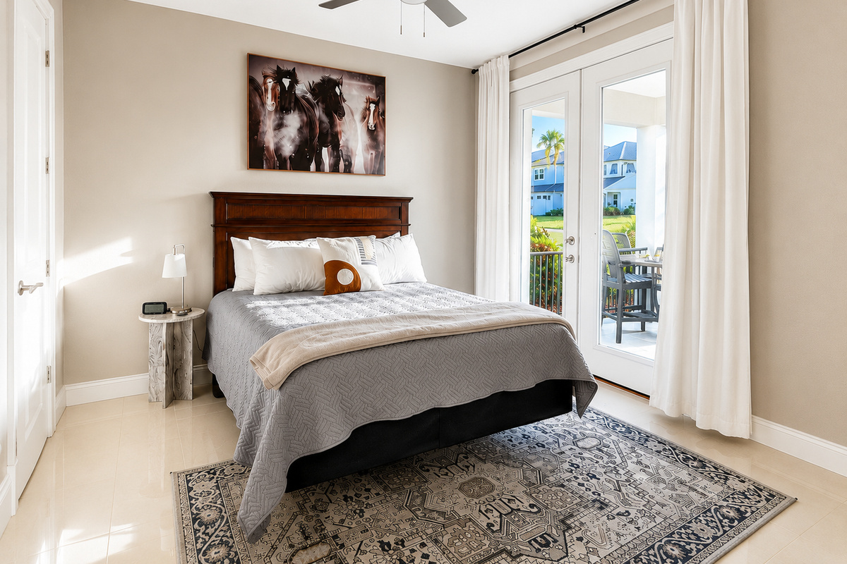 Fling open the doors and let the sea breeze in—this inviting suite opens to a private balcony framed by swaying palms. Sip your morning coffee in a robe, watch the neighborhood slowly wake, and savor the unhurried rhythm of a true family escape.