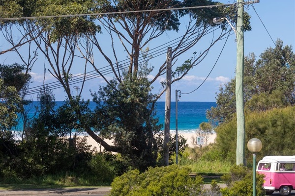 Over the road to Mollymook Beach.