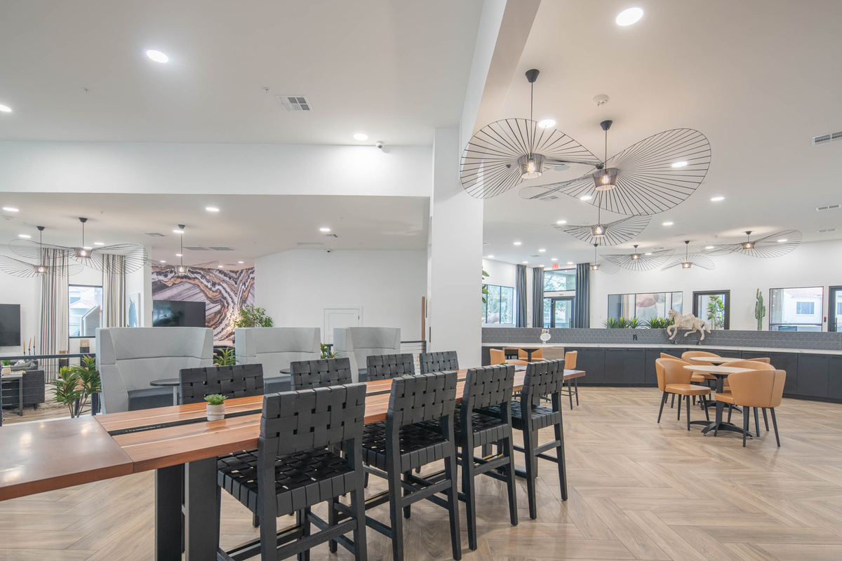 Enjoy priivate work spaces in the community center