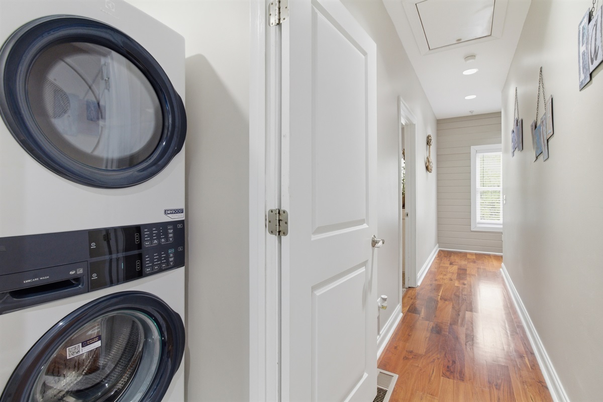 Convenient in-home washer and dryer for your laundry needs