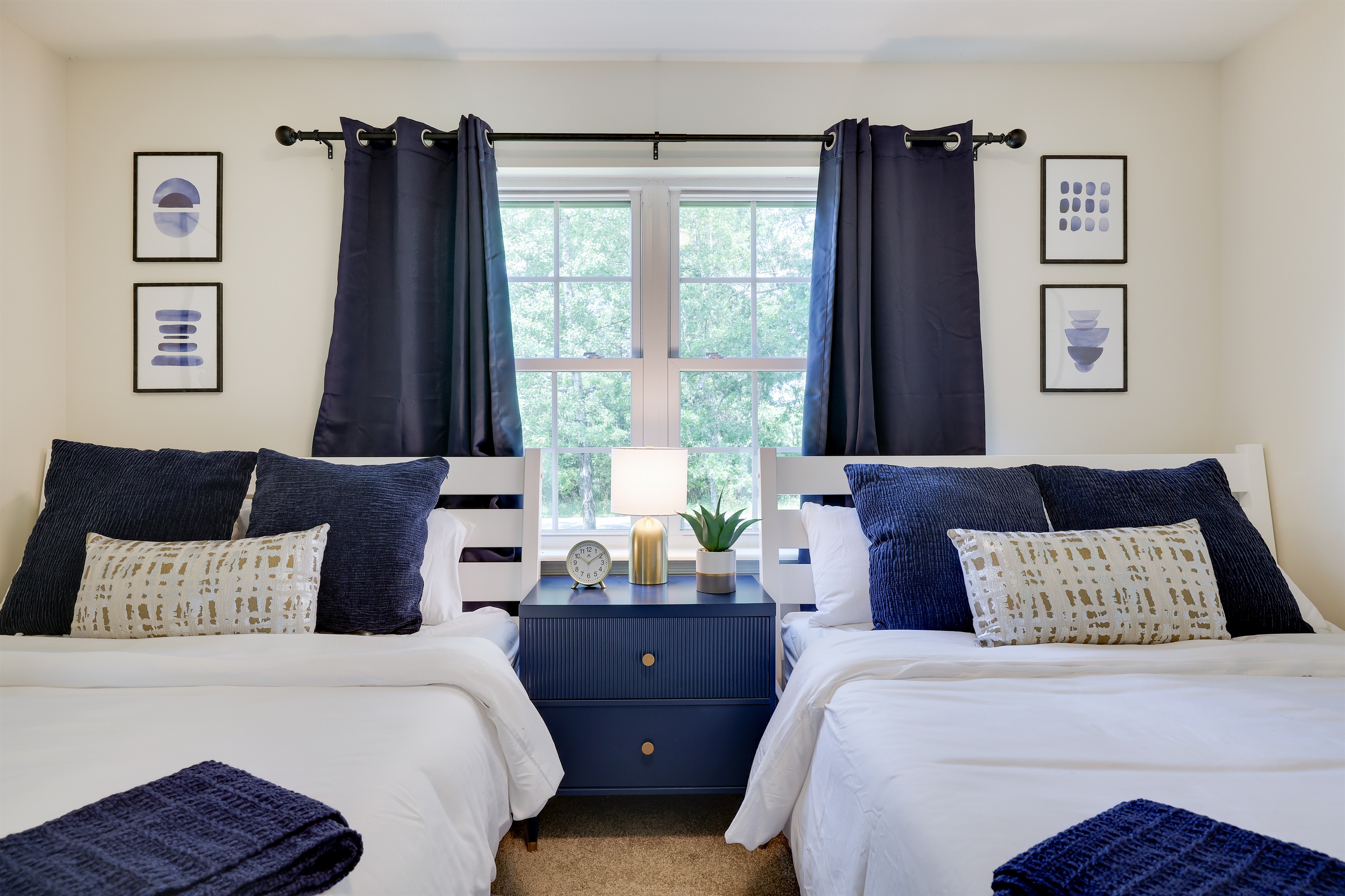 Let the first sunlight wake you up, or close the curtains and sleep a bit longer.