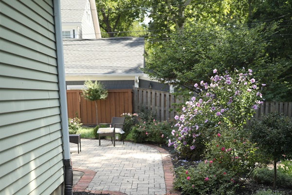 Entering back yard from Northside gate