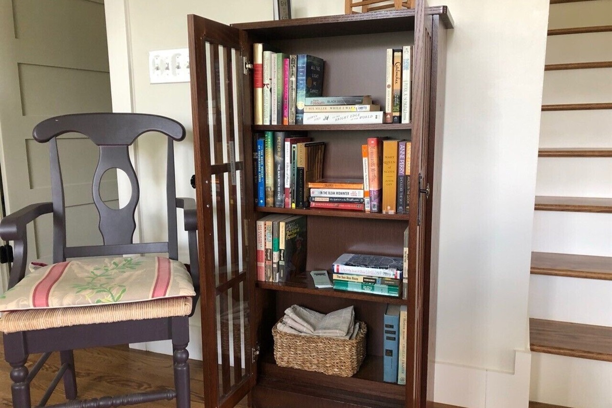 Little library in case you may have forgotten to bring a good book.