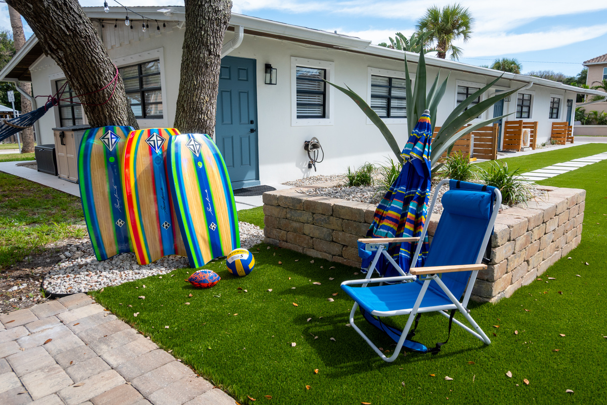 Beach gear available to guests across all six suites
