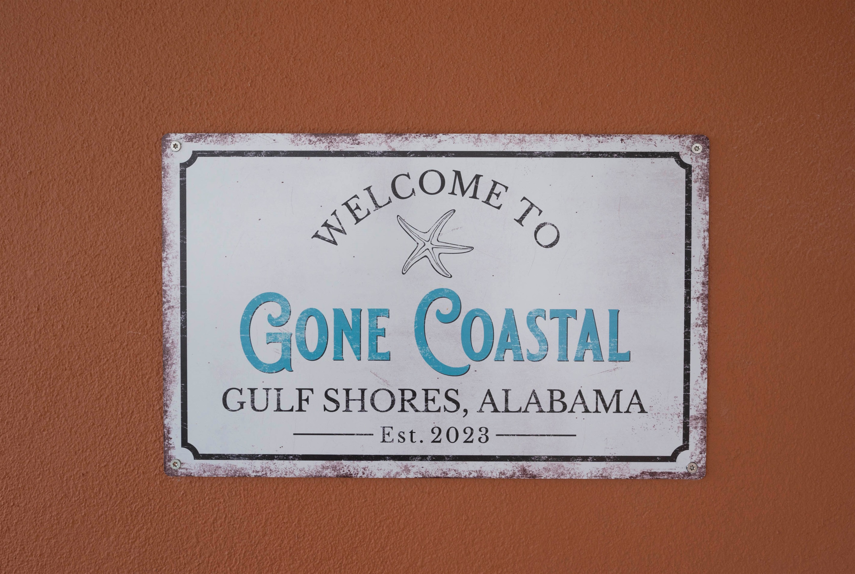 A cheerful welcome to Gone Coastal - where your stay begins.