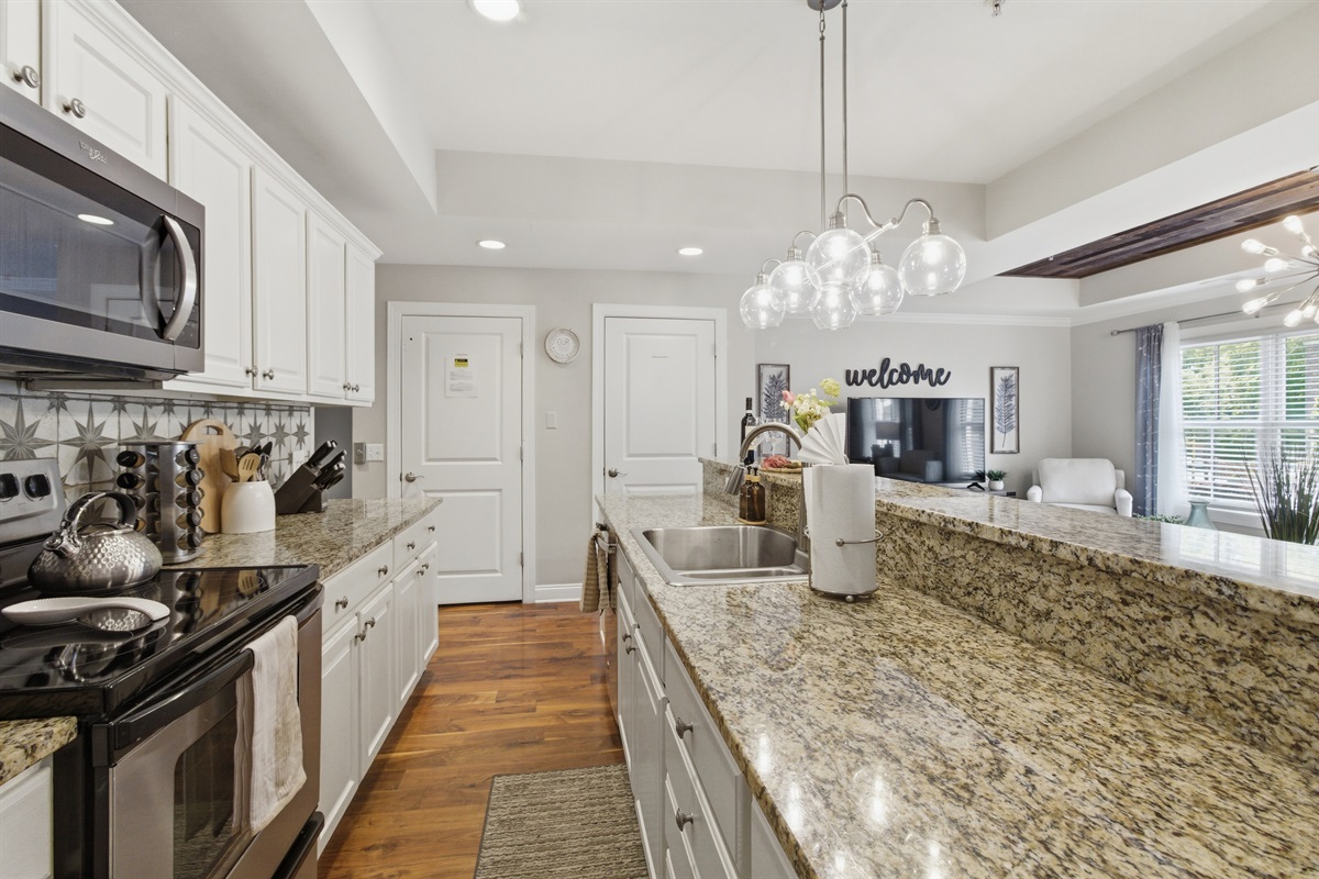 Modern and fully equipped kitchen for all your cooking needs