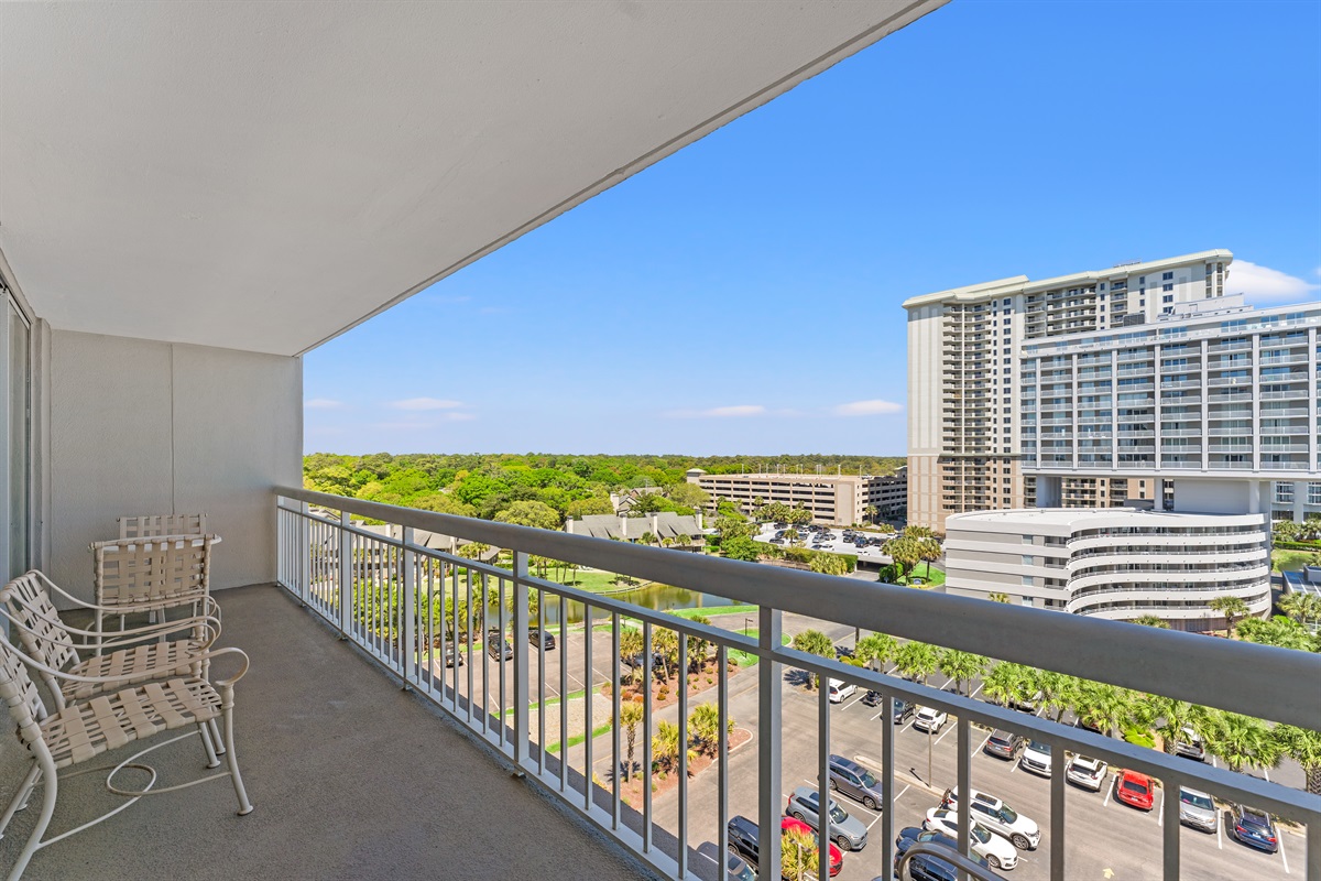One of the many balconies.