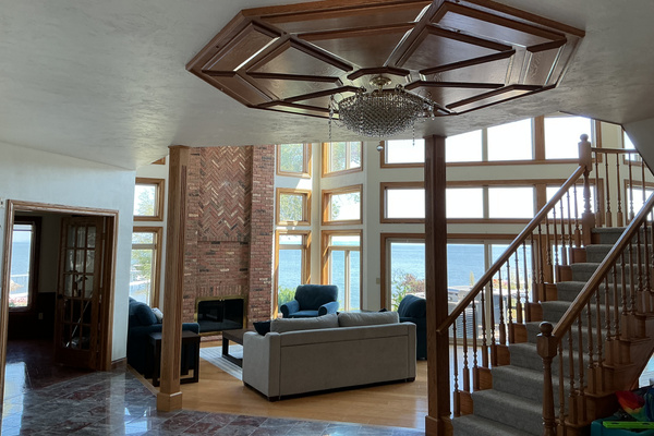 Entry foyer into great room view