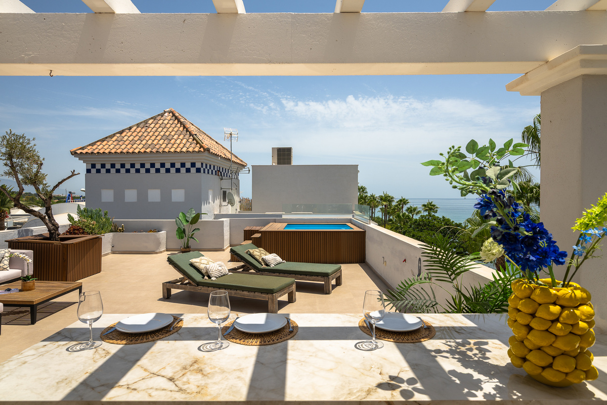 Rooftop terrace with a view & private plunge pool
