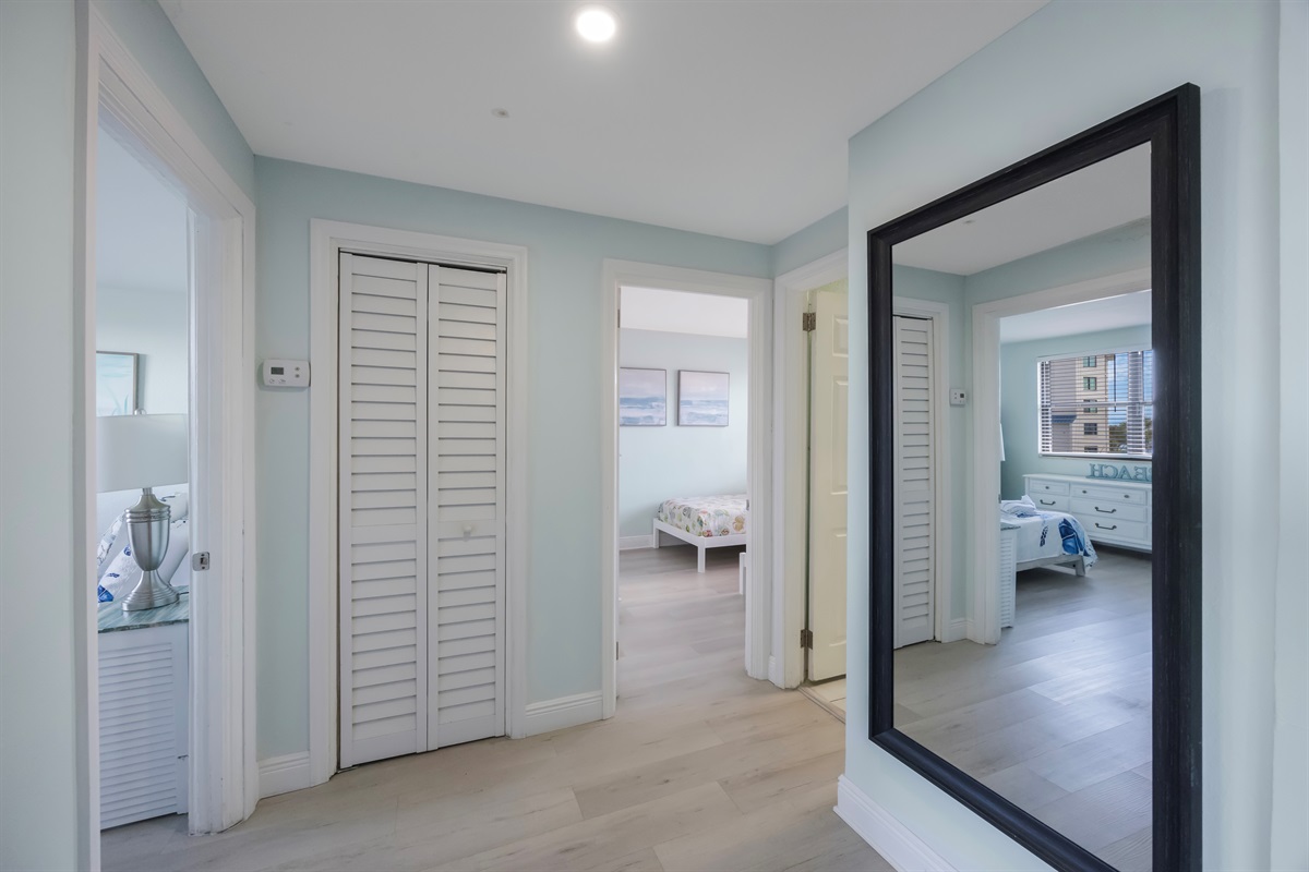 Hall leading to bedrooms
