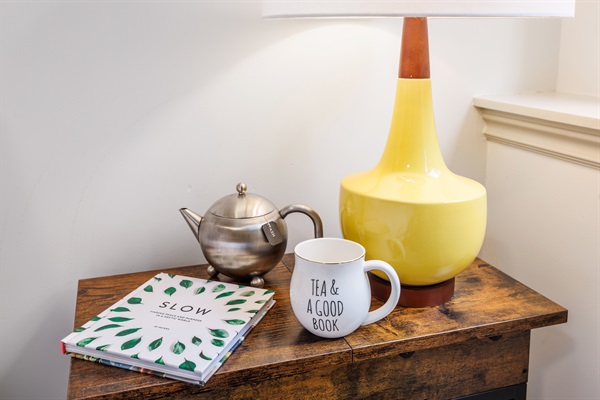 Really relax with a cup of tea and good book 