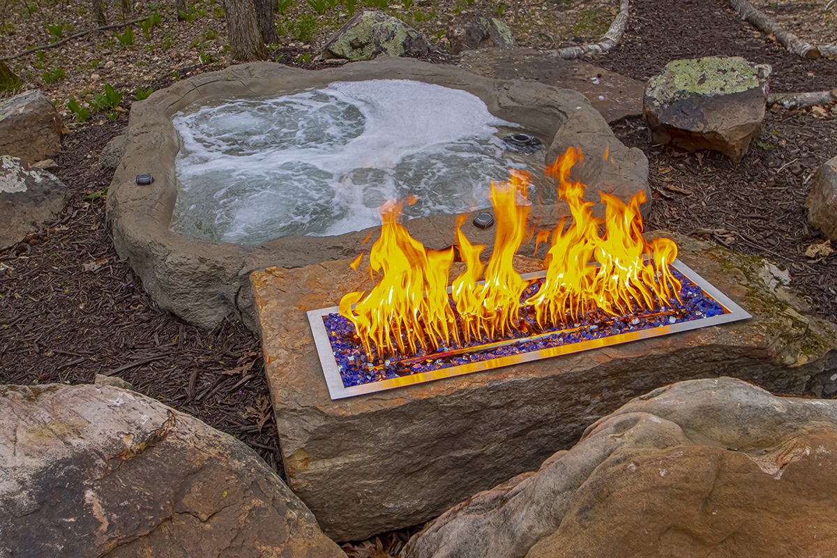Fire Boulder at The Dog Wood