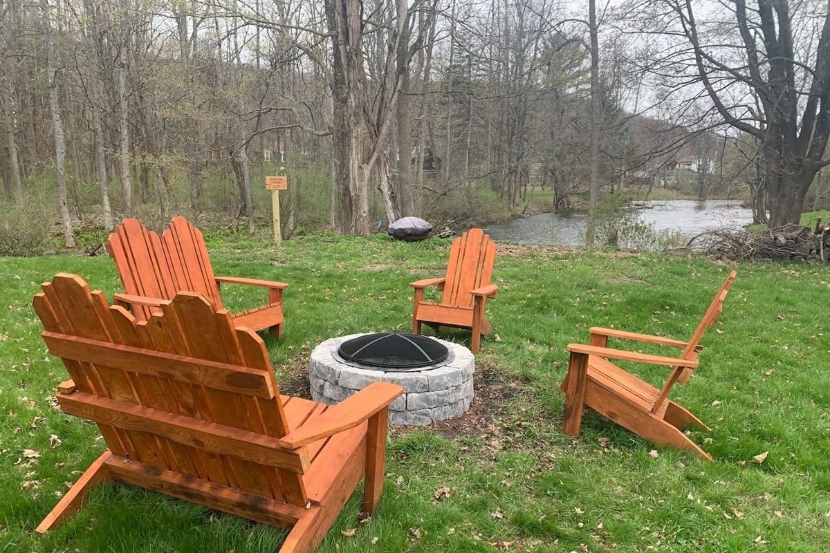 Back yard fire pit 