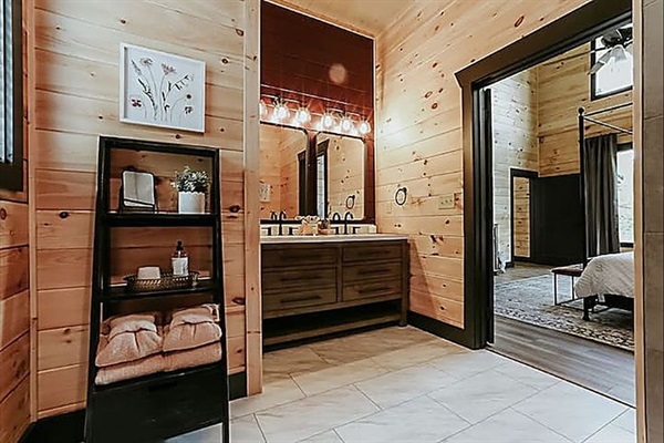 Fresh towels and thoughtful touches make you feel instantly at home