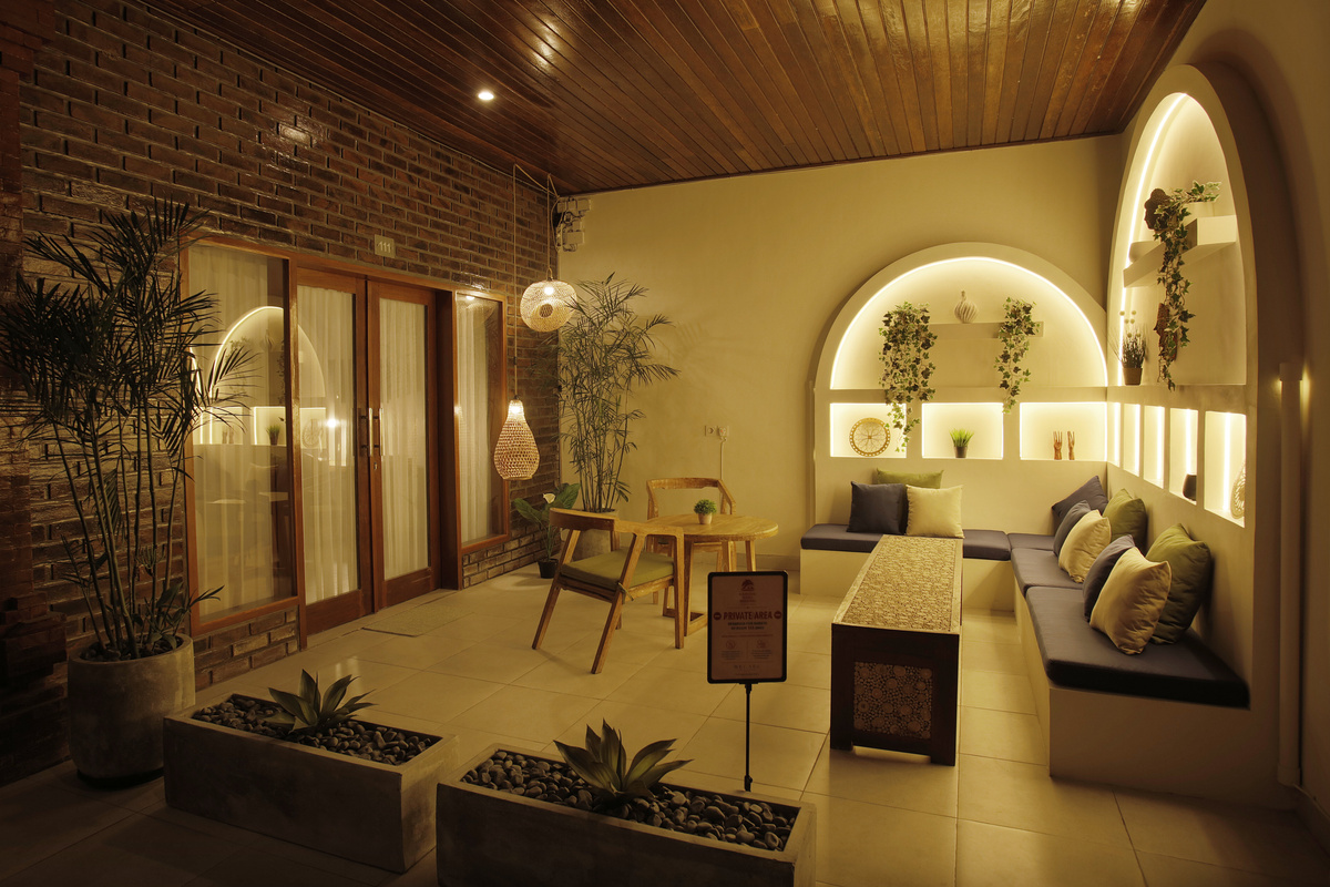 Your own cozy, private outdoor space, the perfect spot to read or simply relax.