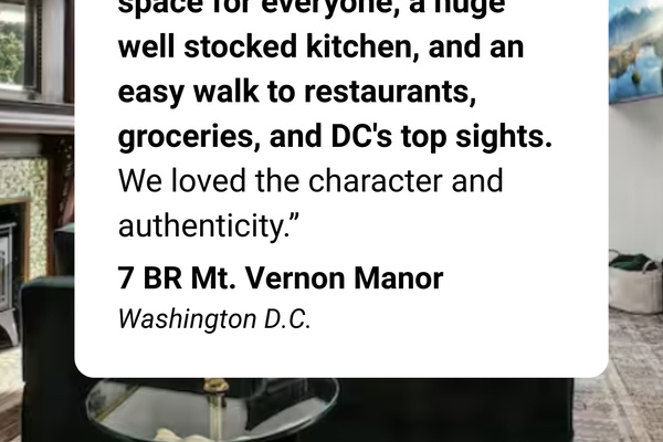 Here is a review from a recent group that stayed at our home