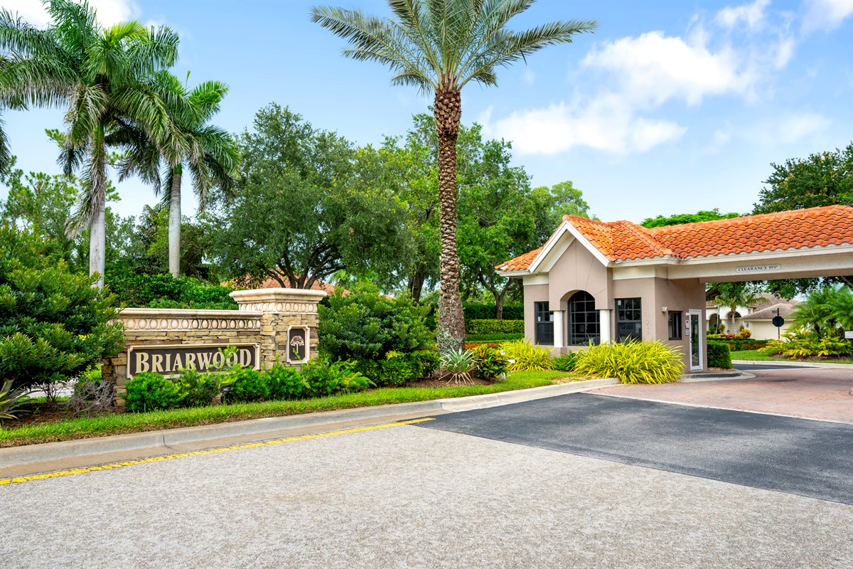 Briarwood Front Gate - Briarwood’s grand entry welcomes you to a community of elegance and ease