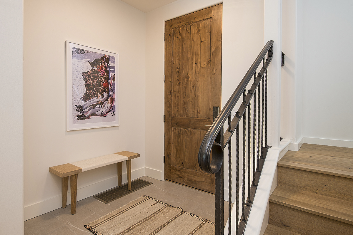 Condo entry with stairs to the 2nd level
