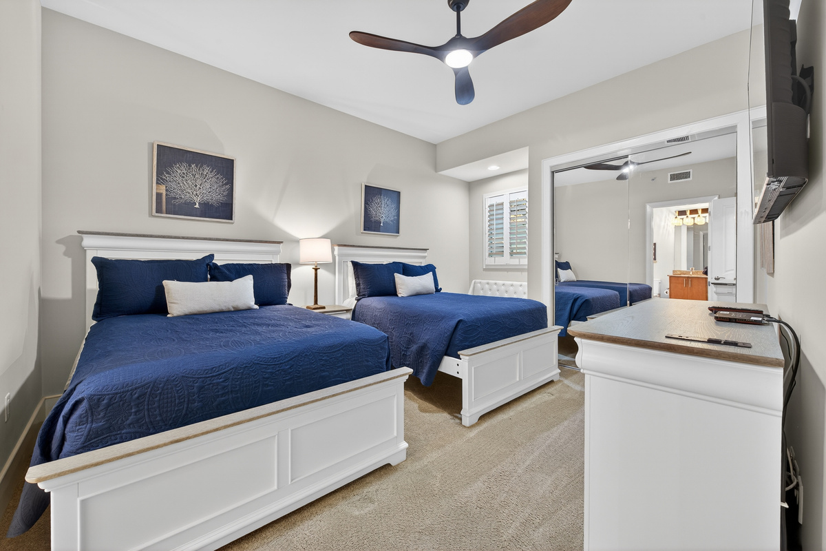 Third bedroom, two full size beds