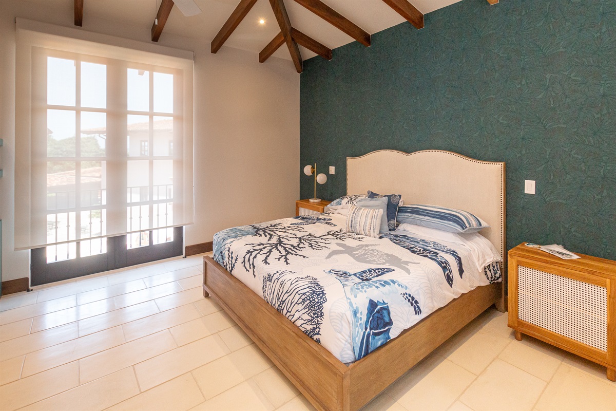 Primary king suite located in the left wing of the home. Offers the most privacy and an office space perfect for remote work.