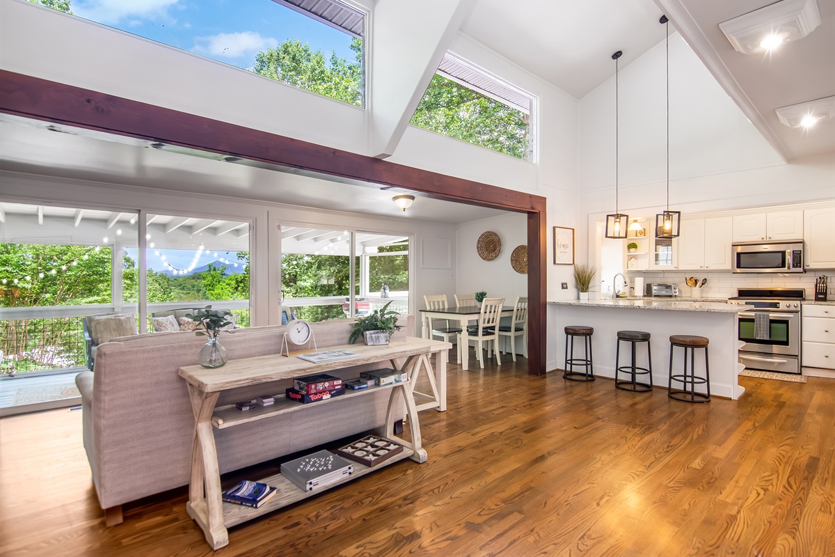 Spacious Living Area  & Kitchen View