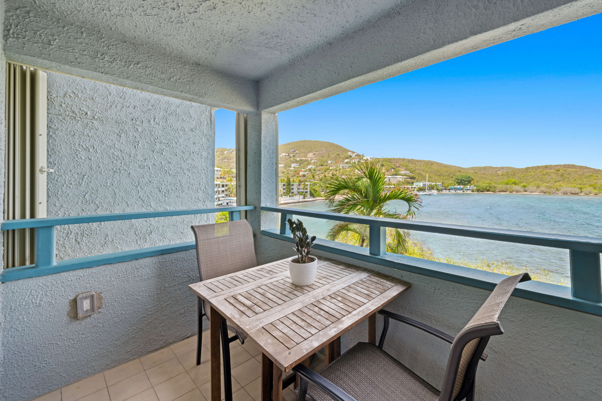 Enjoy morning coffee or evening cocktails on your private patio.