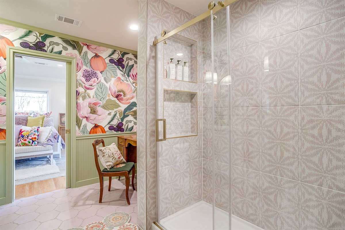 Second full bathroom designed for group convenience