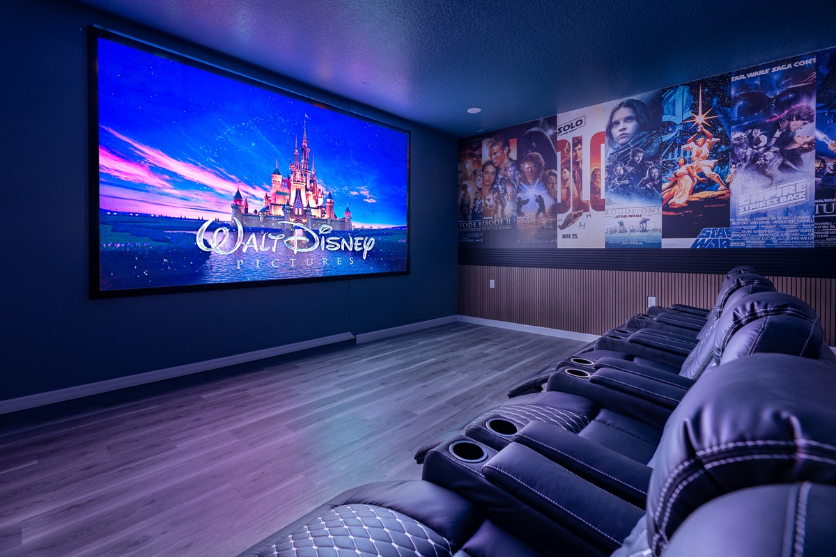 150 inch movie screen and surround surround makes movie nights pretty awesome