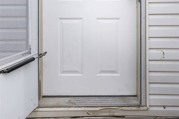 Front door of the house.