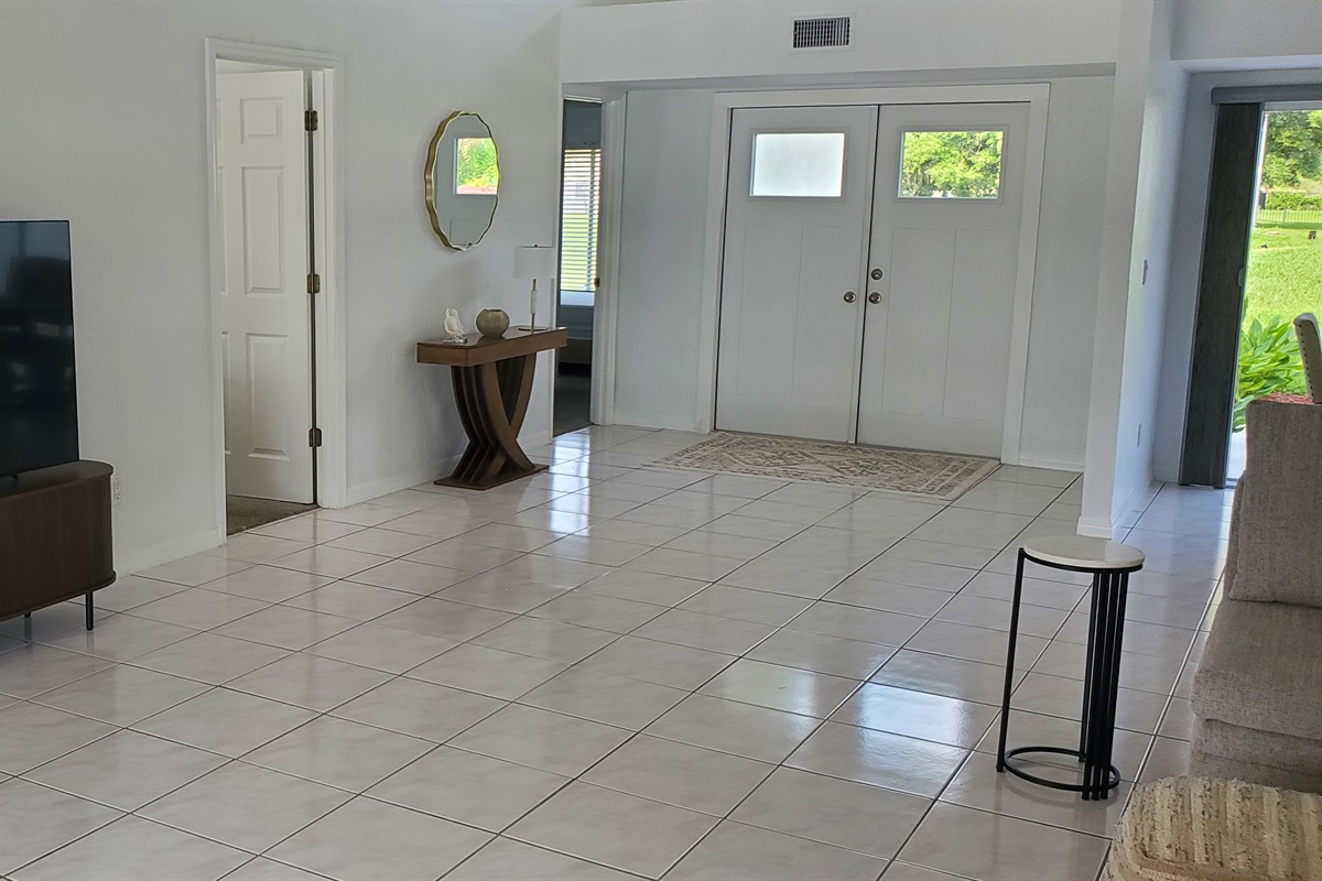 Entryway and foyer
