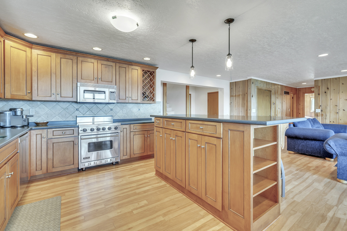 Kitchen to living room view